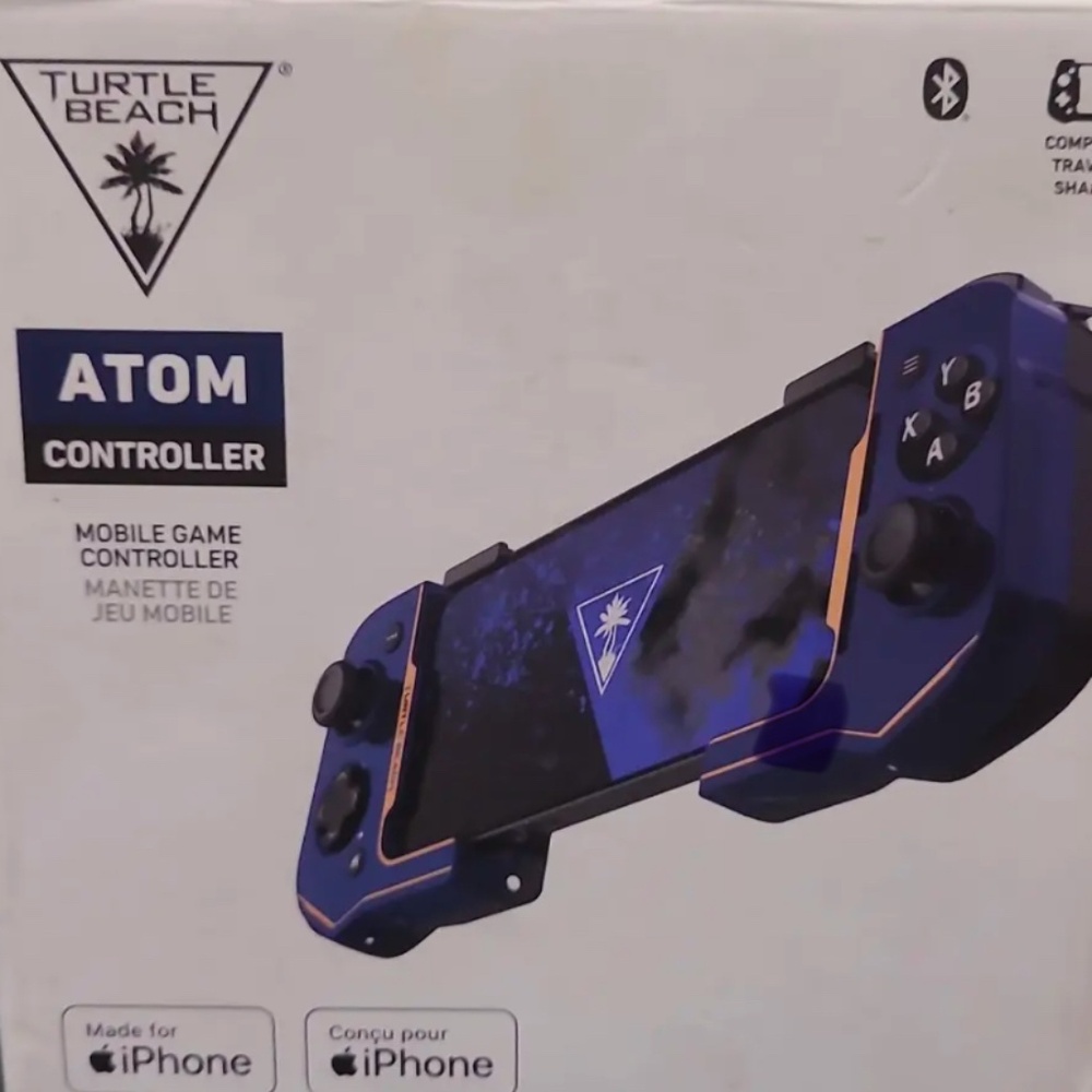 Turtle Beach - Atom iOS Game Controller for Apple Phones - Cobalt Blue